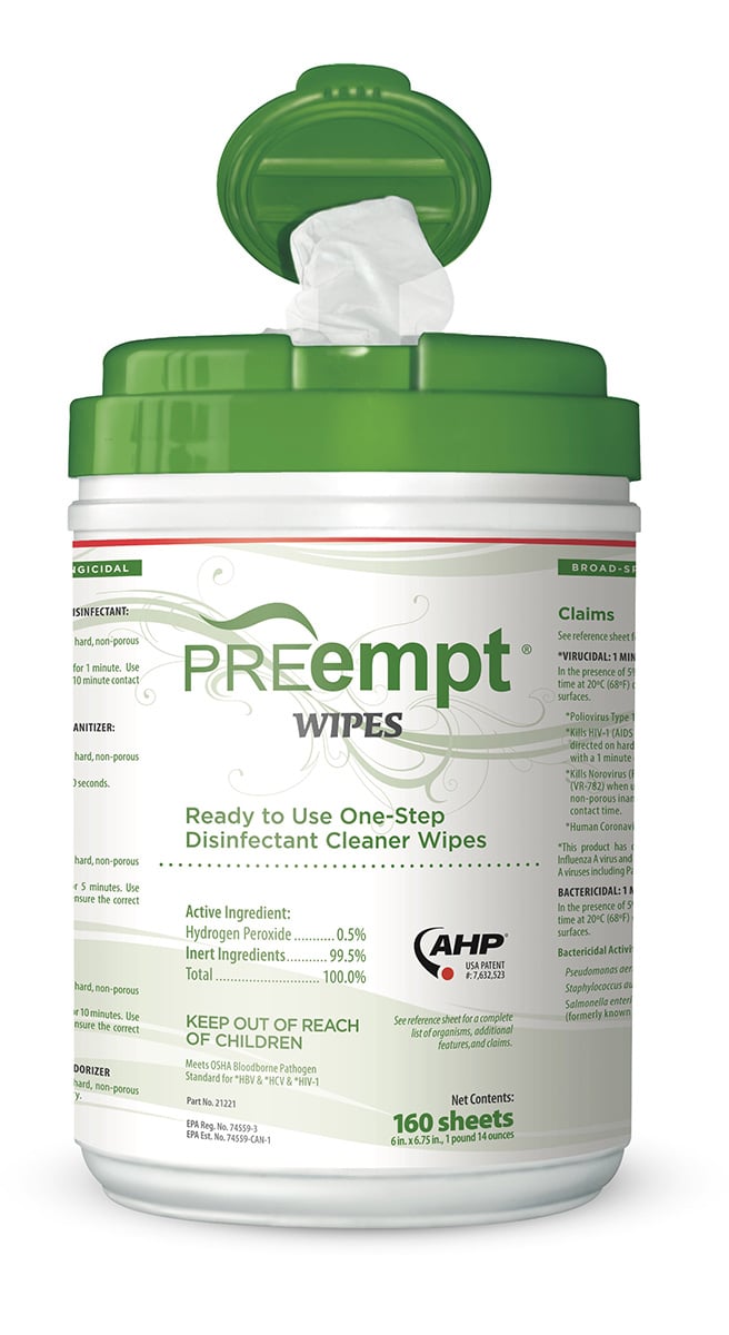 PREempt One-Step Disinfectant Wipes-1