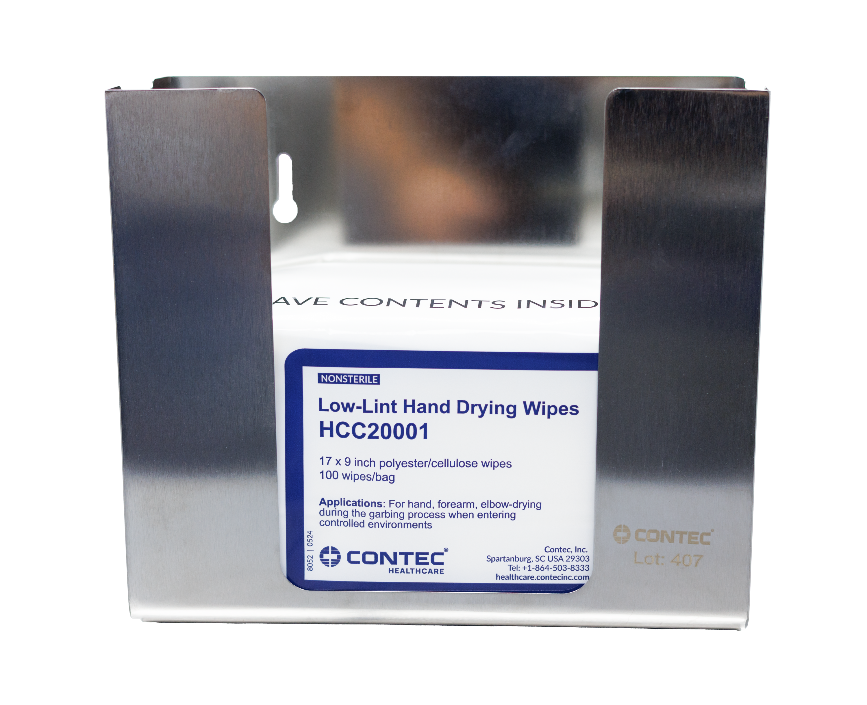 Contec Healthcare Low-Lint Hand Drying Wipes