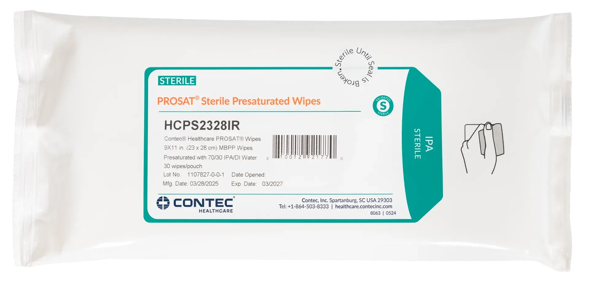 PROSAT Sterile™ HCPS2328IR Wipes-1