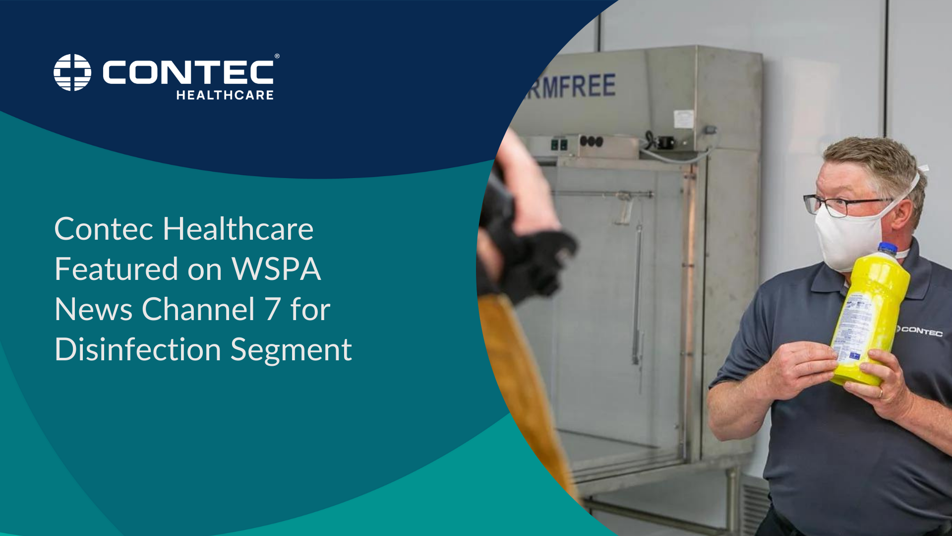 Image of Contec Healthcare Featured on WSPA News Channel 7 for Disinfection Segment 