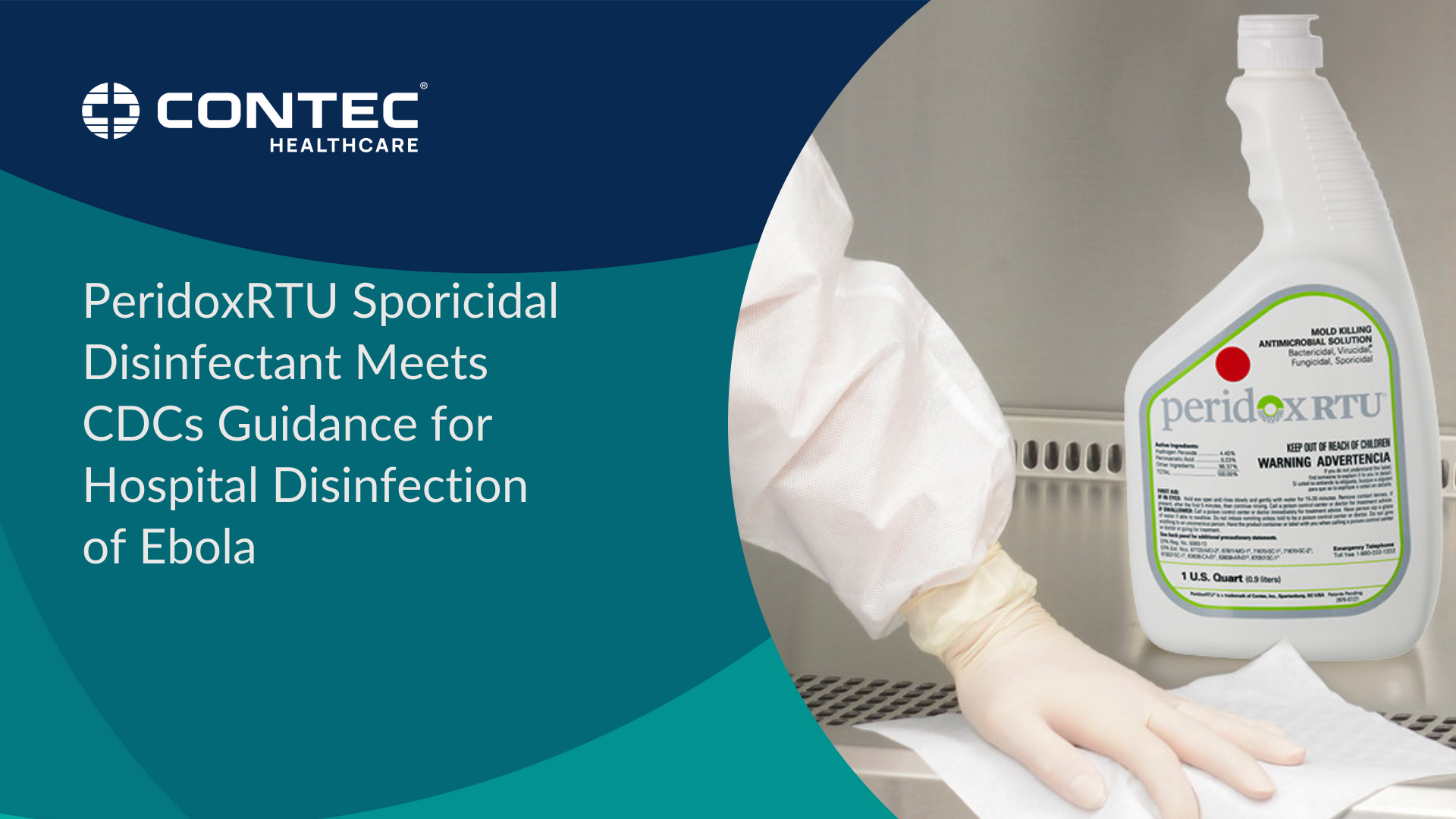 Image of PeridoxRTU Sporicidal Disinfectant Meets CDCs Guidance for Hospital Disinfection of Ebola