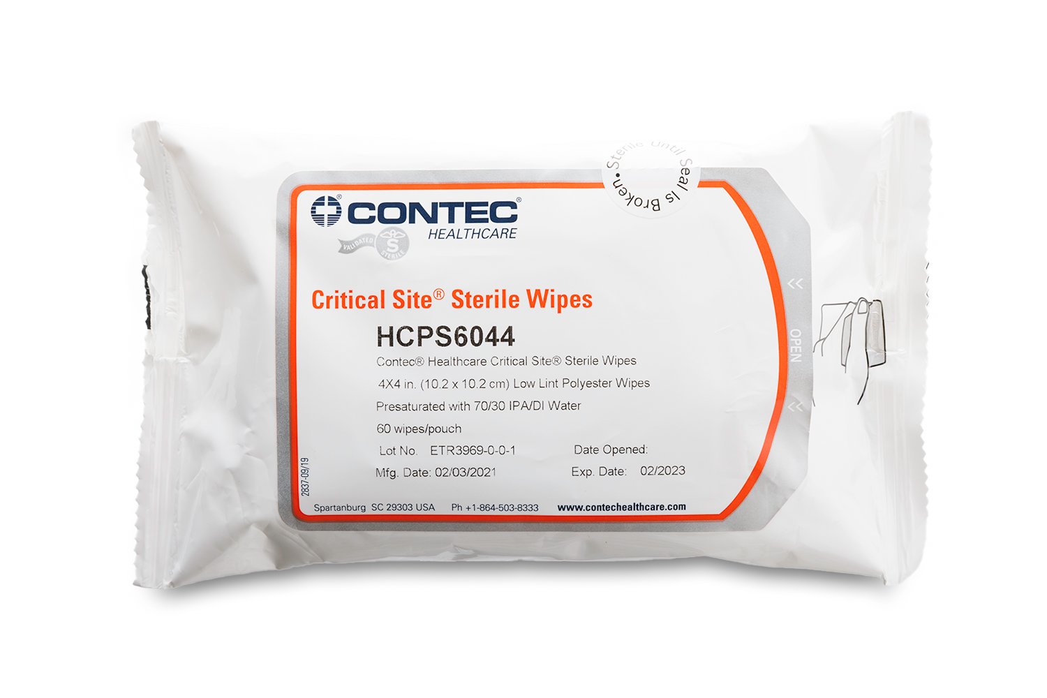 Contec Critical Site Sterile Wipes-1